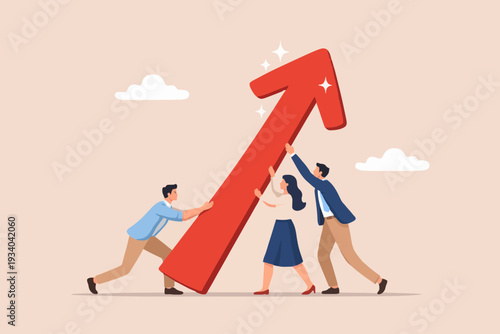 Teamwork and Growth Concept