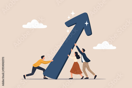 Teamwork and Growth Concept