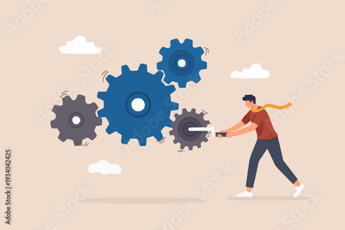 Working With Gears Concept