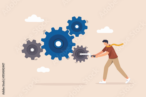 Working With Gears Concept