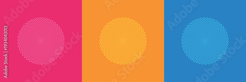 Golden Wave Lines with Orange and Yellow Gradient Light, Abstract Summer Circle Pattern, Bright Colorful Vector Illustration for Banner, Card, Backdrop and Decorative Wallpaper