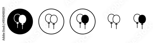 Balloon icon vector. Party balloon sign and symbol