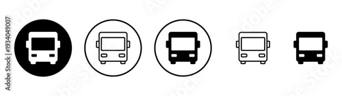 Bus icon vector. bus sign and symbol