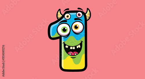 Playful Cartoon Phone with Horns and Eyes Laughing on Pink Background today