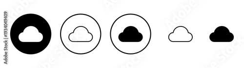 Cloud icon vector. cloud sign and symbol