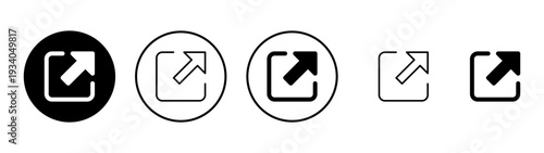 External link icon vector. link sign and symbol. hyperlink symbol