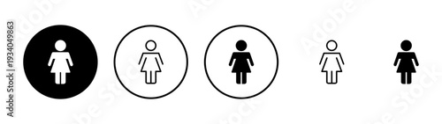 Female icon vector. woman sign and symbol