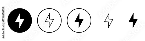 Lightning icon vector. electric sign and symbol. power icon. energy sign