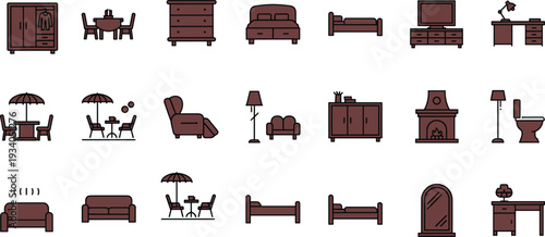  Breast cancer awareness icon set featuring pink ribbon symbols, oncology medical treatment, female healthcare prevention, mammogram screening, nursing care, laboratory medicine, and health support ad