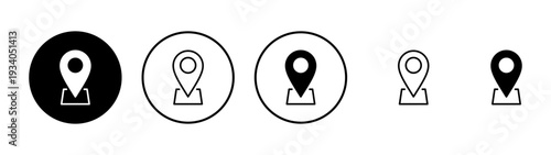 Pin icon vector. Location sign and symbol. destination icon. map pin
