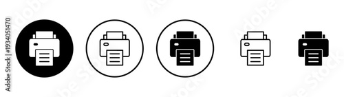 Print icon vector. printer sign and symbol