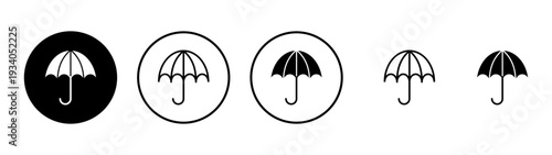 Umbrella icon vector. umbrella sign and symbol