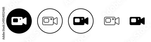 Video icon vector. video camera sign and symbol. movie sign. cinema