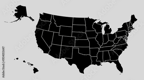 A pixelated map of the united states of america is displayed.