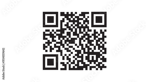 Monochrome QR Code Pattern for Scanning and Digital Link Encoding.