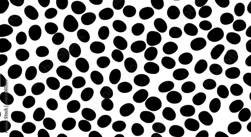 Dots pattern with black and white circles on a white background featuring design, abstract, minimalist with modern and