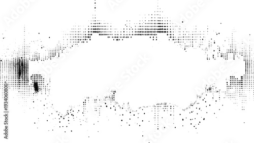 Subtle halftone vector texture overlay. Monochrome abstract splattered background.