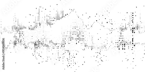 Subtle halftone dots vector texture overlay vector illustration