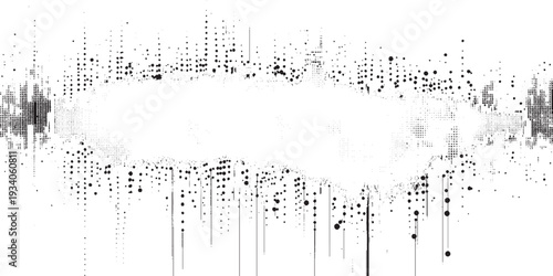 Subtle halftone dots vector texture overlay vector illustration