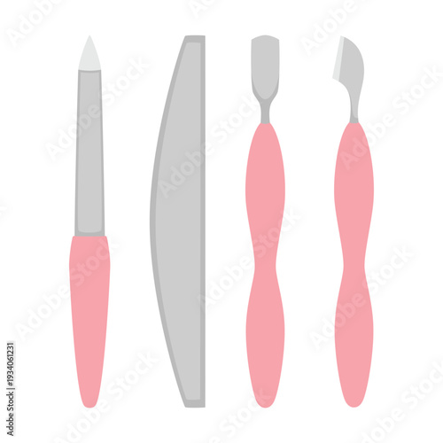 manicure set with file and spatula