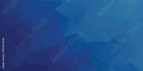 Blue Abstract Low Poly Background With Geometric Triangles For Modern Digital Design