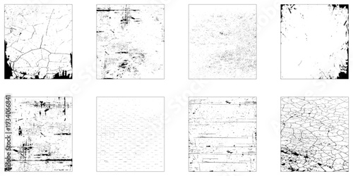 Grunge overlay texture. Old dirty concrete background with cracks and scratches. Distressed grainy surface. Vintage urban backdrop. Scraped and stained design element. Vector illustration