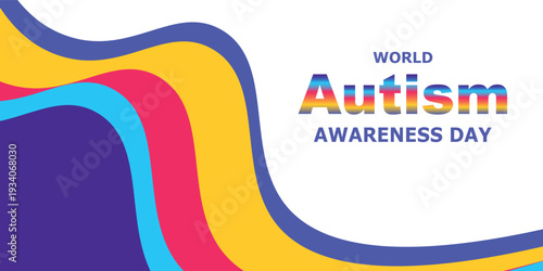 World Autism Awareness Day Modern Puzzle Awareness Banner designed for professional autism campaigns and events