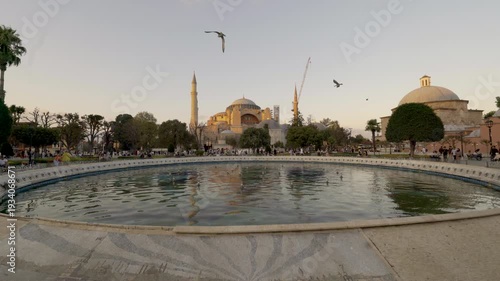 Wallpaper Mural Hagia Sophia Grand Mosque at Sultanahmet Square in Istanbul, Turkey Torontodigital.ca