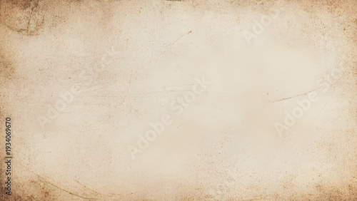 Grunge background of old vintage worn paper. Antique ancient parchment texture. 