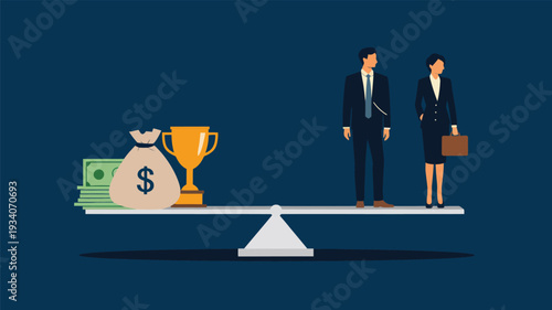 business man with burning candle