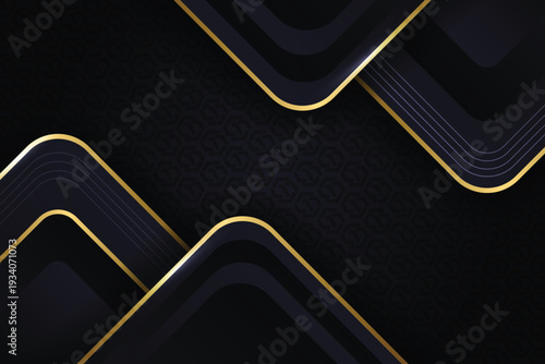 geometric dark background with golden lines shapes