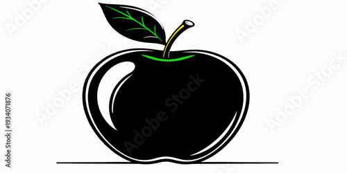 Healthy and fresh vector illustration of red and green apples with a ripe tomato featuring green leaves as a delicious organic food icon for vegetarian diet art