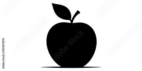 Fresh ripe green apple vector illustration with a leaf isolated on a white background, a healthy organic fruit symbol for diet and vegetarian food art