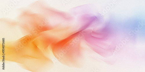 Soft pastel abstract swirls with vibrant gradient colors on light background