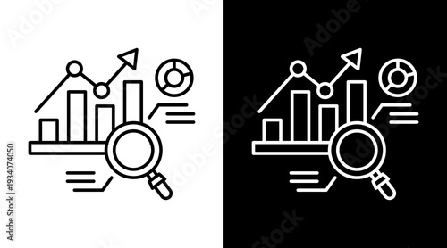 Trend Analysis  White Icon Set Design