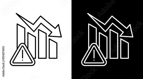 Risk White Icon Set Design