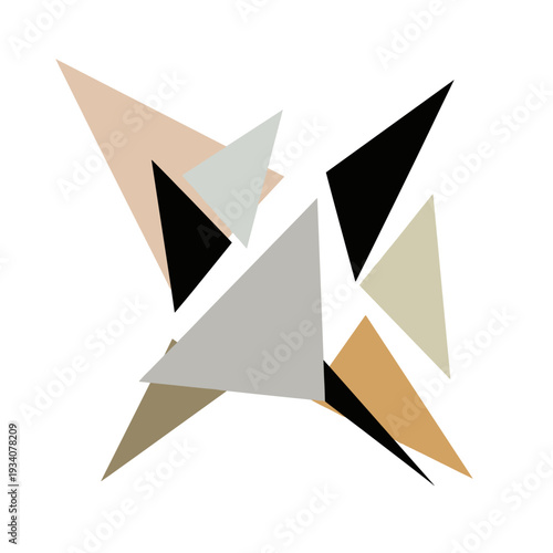 Geometric Shapes in Various Colors and Angles 1.