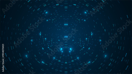 Abstract big data visualization. Big data code representation. Graphic concept for your design