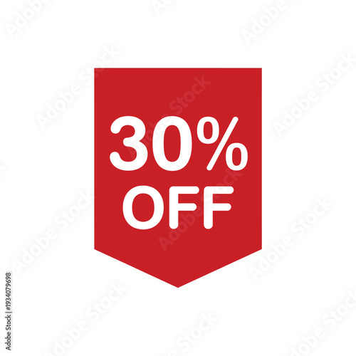 A red banner displays a thirty percent off sale promotion