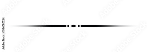 Elegant ornamental horizontal divider