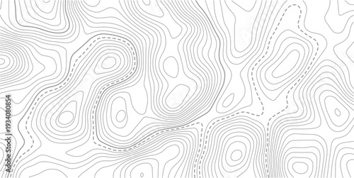 Topographic map background geographic line map with elevation assignments. Modern design with White background with topographic wavy pattern design.Abstract bacground. Vector illustration
