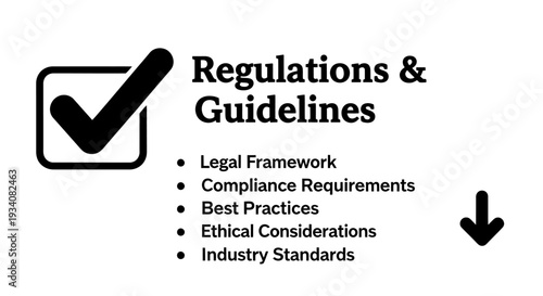 Regulations and Guidelines Compliance Checklist with Legal Framework.