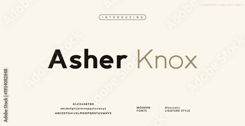 Asher Knox name logo branding