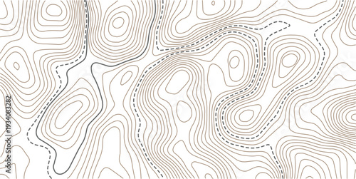 Topographic map background geographic line map with elevation assignments. Modern design with White background with topographic wavy pattern design.Abstract bacground. Vector illustration
