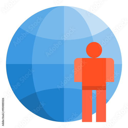 business man and globe