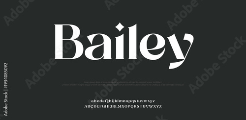 Bailey typography logo design with modern font style