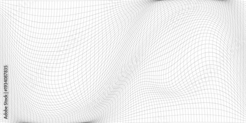 Retro seamless pattern. Black grid on white background. 60s 70s aesthetic. Vector illustration for poster, cover, print.