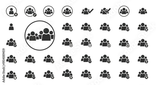 A collection of diverse human head and bust silhouettes showcasing various hairstyles and profiles against a white background.