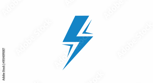 A Vivid Blue Lightning Bolt Graphic Against a Pure White Backdrop, Symbolizing Energy Free Download A Vivid Blue Lightning Bolt Graphic Against a Pure White Backdrop, Symbolizing Energy - GFXLoad