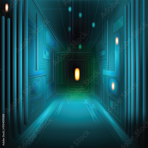 Technology cyberspace background